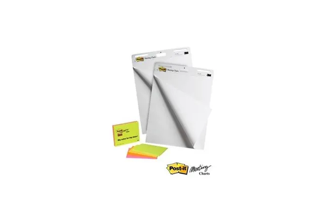 3m 559p Flip Chart Freestanding 635 X 762 Mm Paper White