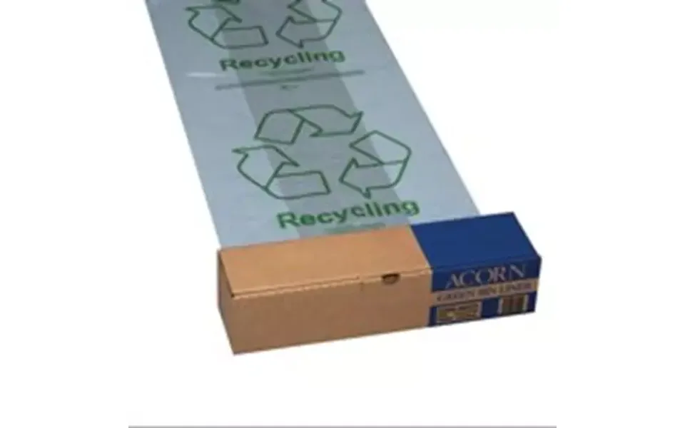 Acorn Green Bin Liners Heavy Duty Clear Bin Liners For Green Bin Pack 50 - 402573