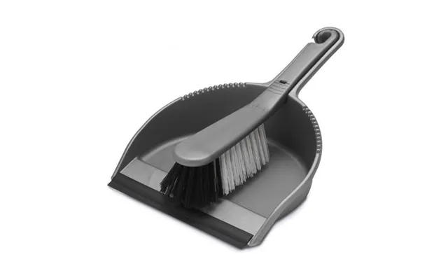 Addis Stiff Dustpan And Brush Set Metallic Silver - 510405