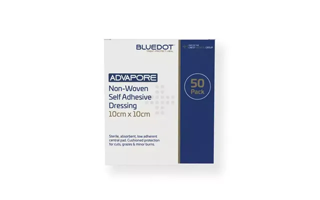 Advapore Fabric Non-woven Adhesive Wound Dressing 10cm X 10cm Pack 50 - 800036 product image