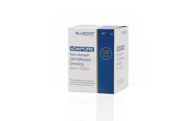 Advapore Fabric Non-woven Adhesive Wound Dressing 5cm X 7.2cm Pack 50 - 800031 product image