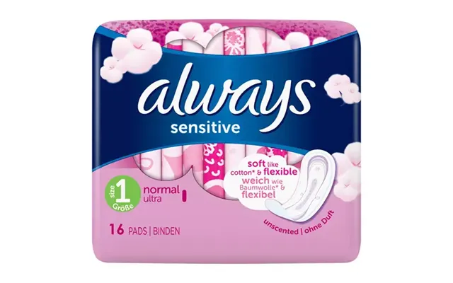 Always Sensitive Normal Ultra Sanitary Napkin 16 Pc S product image