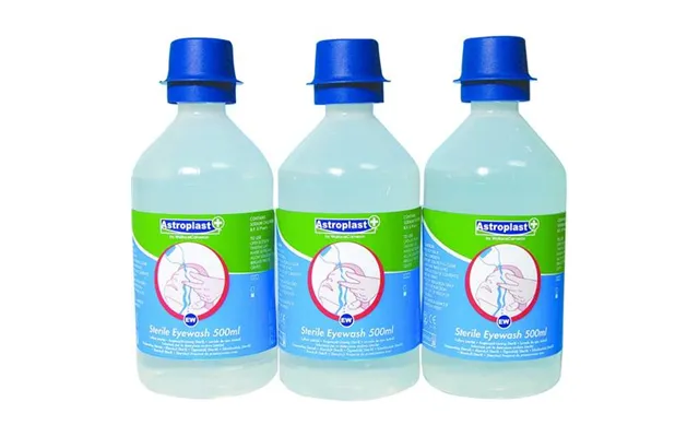 Astroplast Saline Eye Wash 500ml Bottle Pack 3 - 1047009 product image
