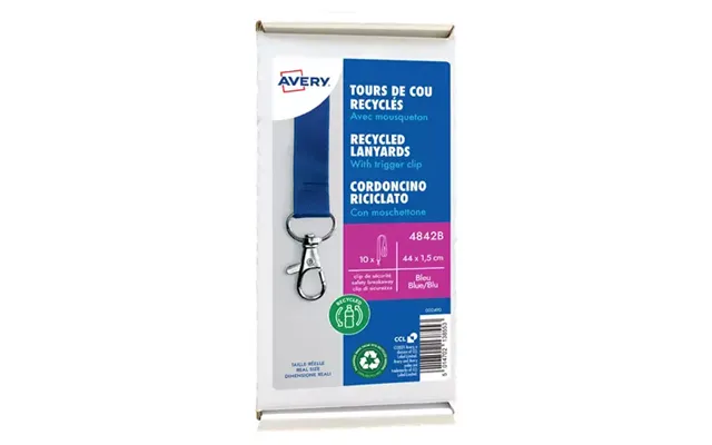 Avery 4842b Identity Badge Badge Holder Metal Polyethylene Terephthalate Pet 10 Pc S