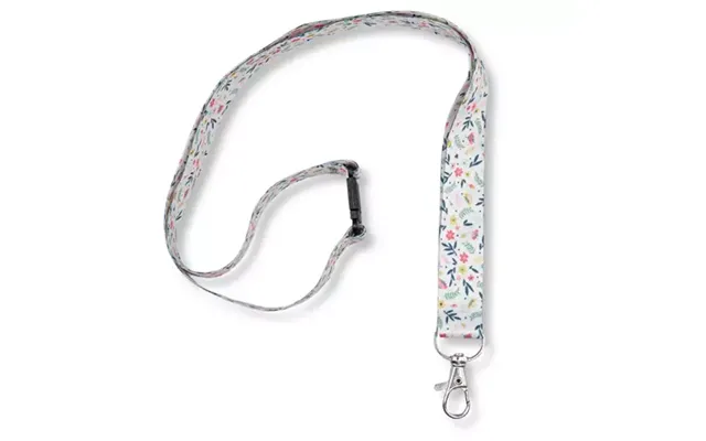 Avery Recycled Floral Pre-printed Lanyard With 2cm Wide Carabiner Pack 1 - R4828f-1