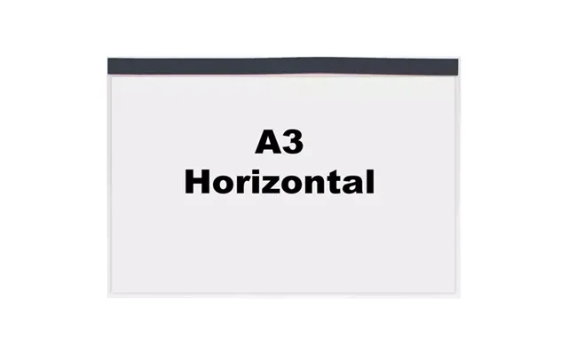 Beaverswood Magnetic Industrial Strength Document Pockets A3 Horizontal Clear Pack 10 - Mp3h 10