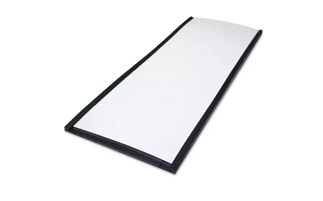 Beaverswood Magnetic Pvc Label Holder Clear With White Card For Shelving And Racking H80mmxw200mm Pack 50 - Ml820