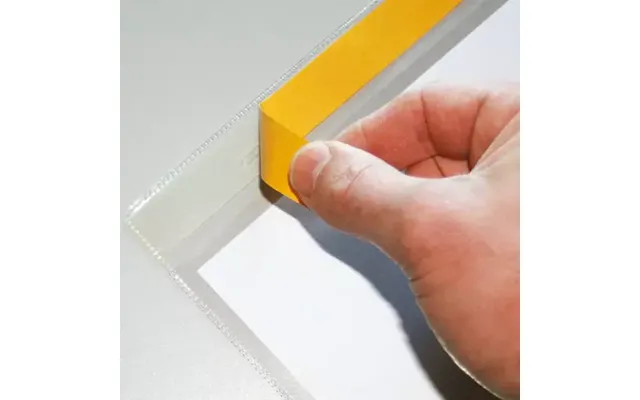 Beaverswood Self-adhesive Industrial Strength Document Pockets A4 Vertical Clear Pack 10 - Ap4v 10
