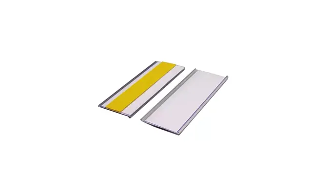 Beaverswood Self-adhesive Ticket Holders Clear With Card Insert White For Shelving And Racking H38mmxw100mm Pack 100 - T