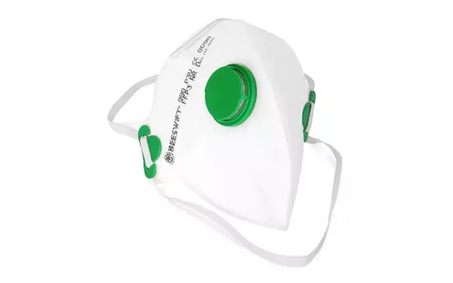 Beeswift Fold Flat P3 Mask With Valve Pack 20 - 3ff3v