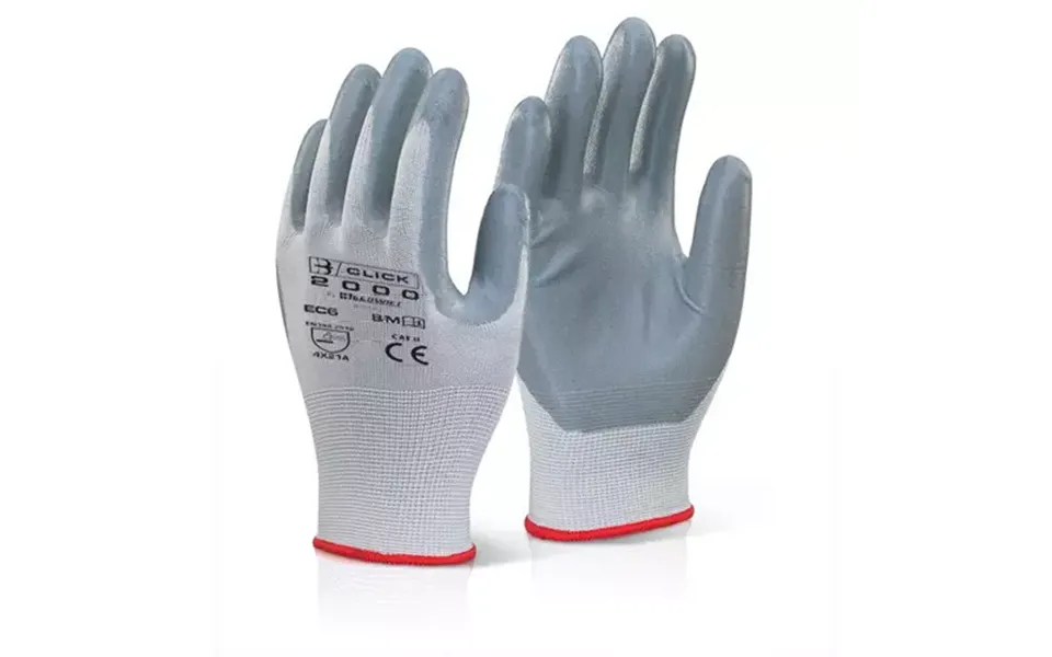 Beeswift Nitrile Foam Poly Glove Size 10 X Large Pack 10 Pairs - Ec6ngyxl