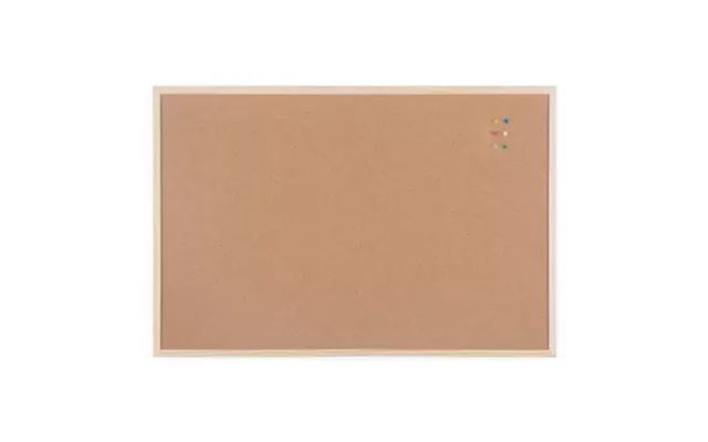 Bi-office Mc070012010 Sign Holder Information Stand Cork Pinewood Brown Pine