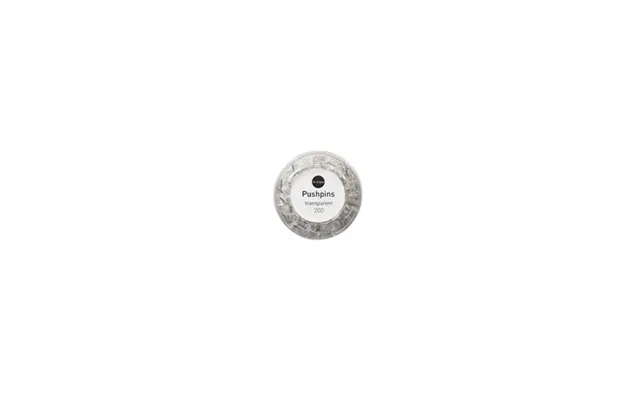 Bi-office Push Pins Transparent Pack 200 - Pi0326