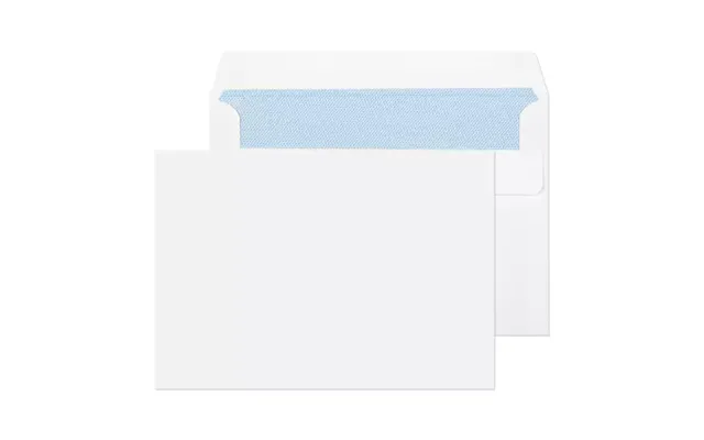 Blake Everyday Envelopes C6 White Wallet Plain Self Seal 90gsm 114x162mm Pack 500 - 2602 500