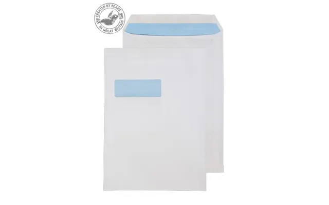 Blake White Window Self Seal Pocket C4 324x229mm 90gsm Pack 25