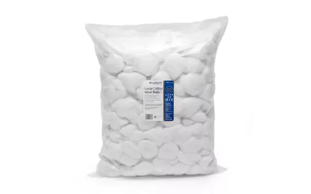 Blue Dot Absorbent Cotton Wool Balls Large Pack 250 - 30cwb250