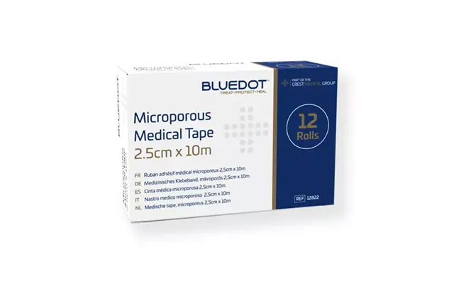 Blue Dot Microporous Tape 2.5cm X 10m Pack 12 - 12822 product image