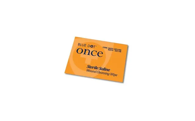Blue Dot Sterile Saline Wipes Pack 100 - 1047206