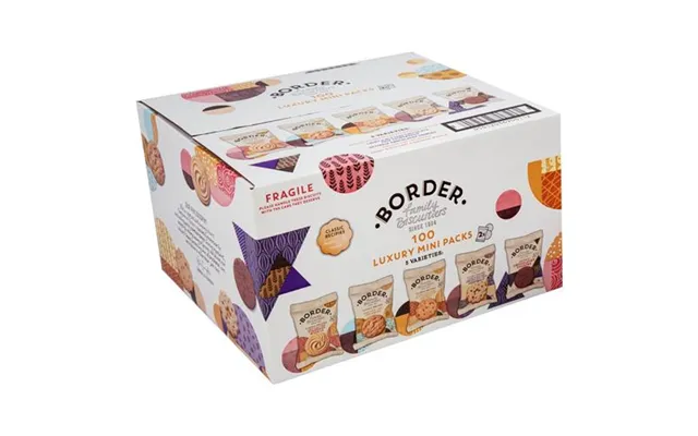 Border Biscuits Luxury Mini Twin Pack 5 Varieties Assorted Biscuit Pack 100 - 0401049