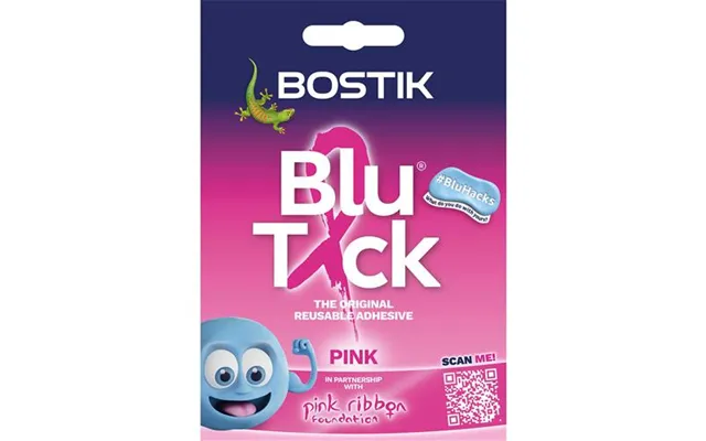Bostik Blu Tack Original Reusable Adhesive Handy Pack 45g Pink Pack 12 - 30605530
