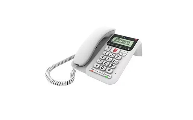 British Telecom Bt Decor 2600 Premium Nuisance Call Blocker Analog Telephone Caller Id White