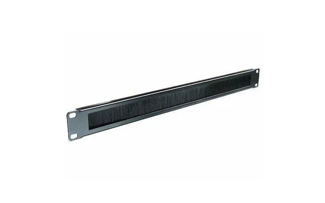 Cablenet 1u Brush Letterbox Cable Tidy Panel Black