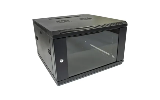 Cablenet 6u Wall Cabinet 450 Deep Black Flatpack