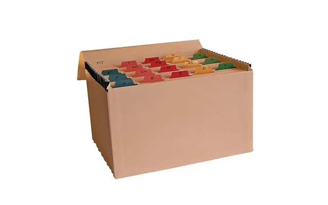 Cathedral Expanding File Manilla Mylar Reinforced 19 Pocket Labelled A-z Buff - Expcaaz19