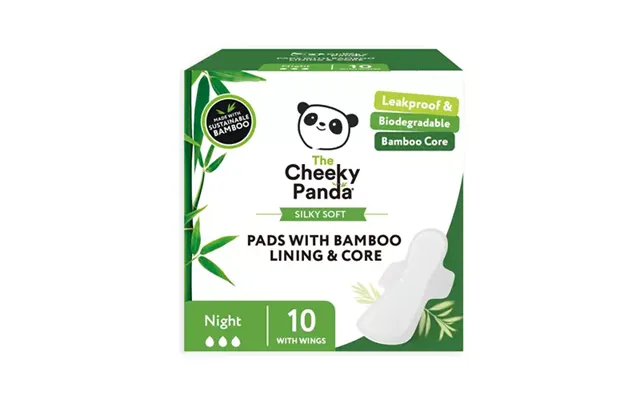 Cheeky Panda Fsc Pads With Bamboo Lining & Core Night Pack 10 - Spads350mm product image