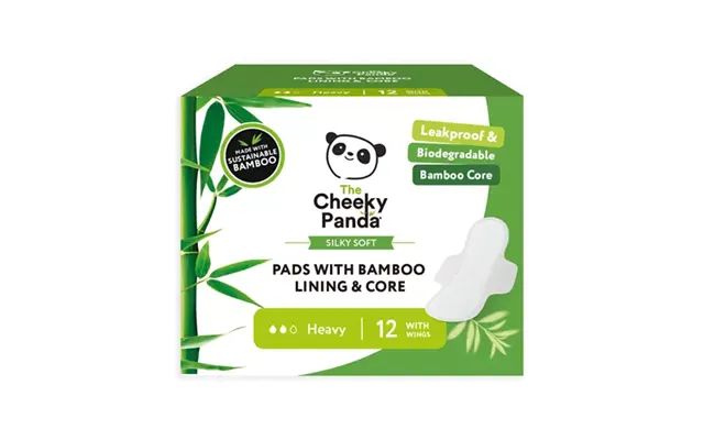 Cheeky Panda Fsc Sanitary Pads With Bamboo Lining & Core Heavy Pack 12 - Spads290mm product image