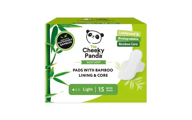 Cheeky Panda Fsc Sanitary Pads With Bamboo Lining & Core Light Pack 15 - Spads240mm product image