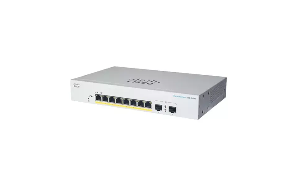 Cisco Business Cbs220-8t-e-2g Smart Switch 8 Port Ge 2x1g Small Form-factor Pluggable Sfp 3-year Limited Hardware Warran