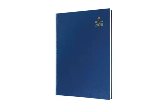 Collins 52 Desk Diary A5 Day To Page 2026 Blue 52.60-26 - 823307