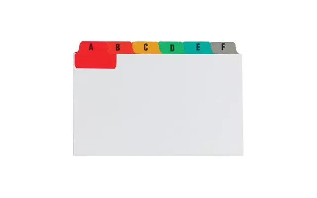Concord Guide Cards A-z 203x127mm White With Multicoloured Tabs - 15398