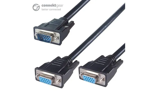 Connektgear 150mm Vga Monitor Splitter Cable - Male To 2 X Female