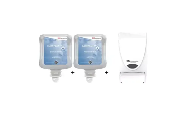 Deb Clear Foam Soap 1l X 2 With Free Dispenser - Clr1lx2 Whb1lds