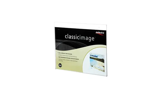 Deflecto 46901 Sign Holder Information Stand A4 Polystyrene Ps Transparent