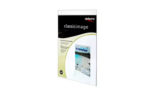 Deflecto 47001 Sign Holder Information Stand A4 Polystyrene Ps Transparent