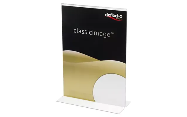 Deflecto 47901 Sign Holder Information Stand A5 Polystyrene Ps Transparent