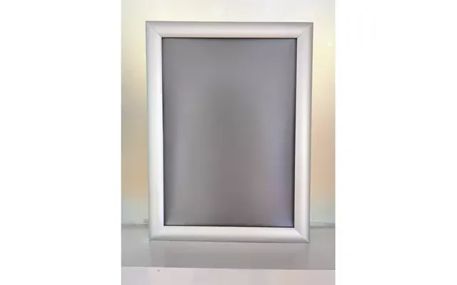 Deflecto A4 Wall Mounted Water-resistant 25mm Aluminium Snap Frame Literature Display Sign Holder Silver - Sfa4swp