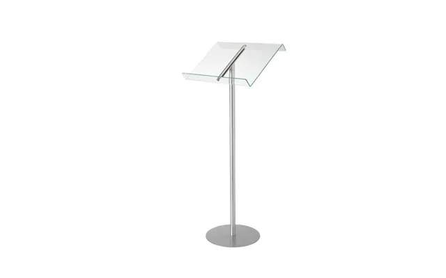 Deflecto Lectern Browser Floor Stand Clear Silver - 79166