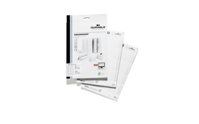 Durable Badge Insert 60x90 Mm White