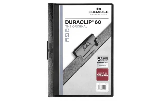 Durable Duraclip 60 Report Cover Pvc Black Transparent