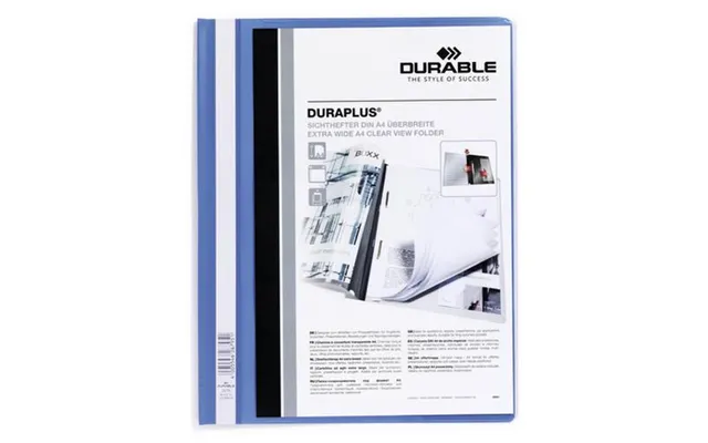 Durable Duraplus Report Cover Blue Transparent