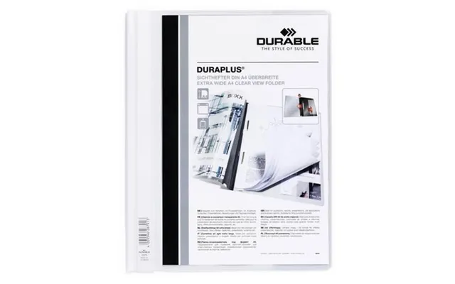 Durable Duraplus Report Cover White