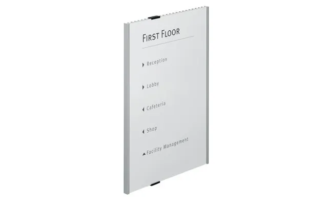 Durable Info Sign Acrylic Aluminium Silver