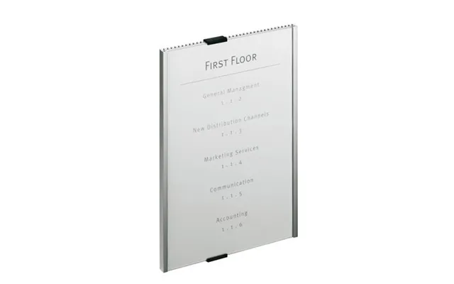 Durable Info Sign Acrylic Aluminium Silver