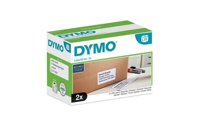 Dymo Authentic Labelwriter High-capacity Shipping Labels 59 Mm X 102 Mm 2 Rolls Of 575 Easy-peel Labels 1150 Mailing Lab
