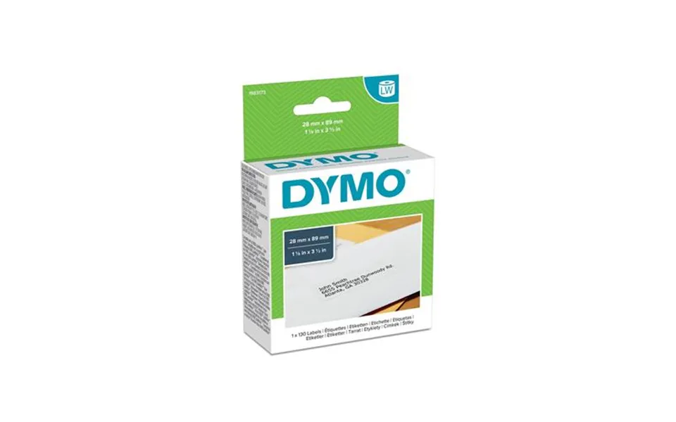 Dymo Authentic Labelwriter Return Address Labels 28 Mm X 89mm Self-adhesive Roll Of 130 Self-adhesive Labels For Labelwr