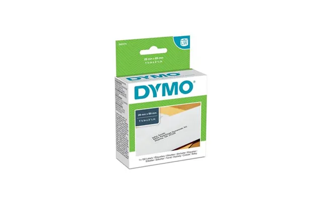 Dymo Authentic Labelwriter Return Address Labels 28 Mm X 89mm Self-adhesive Roll Of 130 Self-adhesive Labels For Labelwr